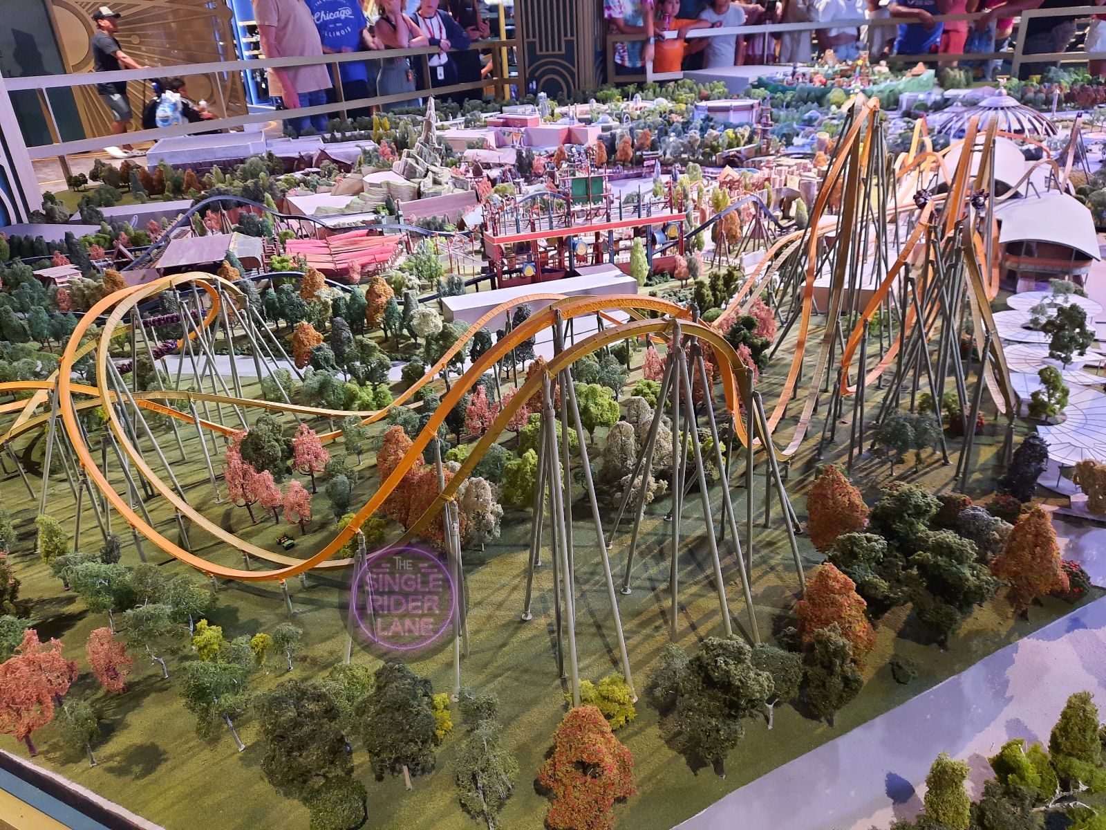 Model of Epic Universe at the Preview Center in Citywalk.